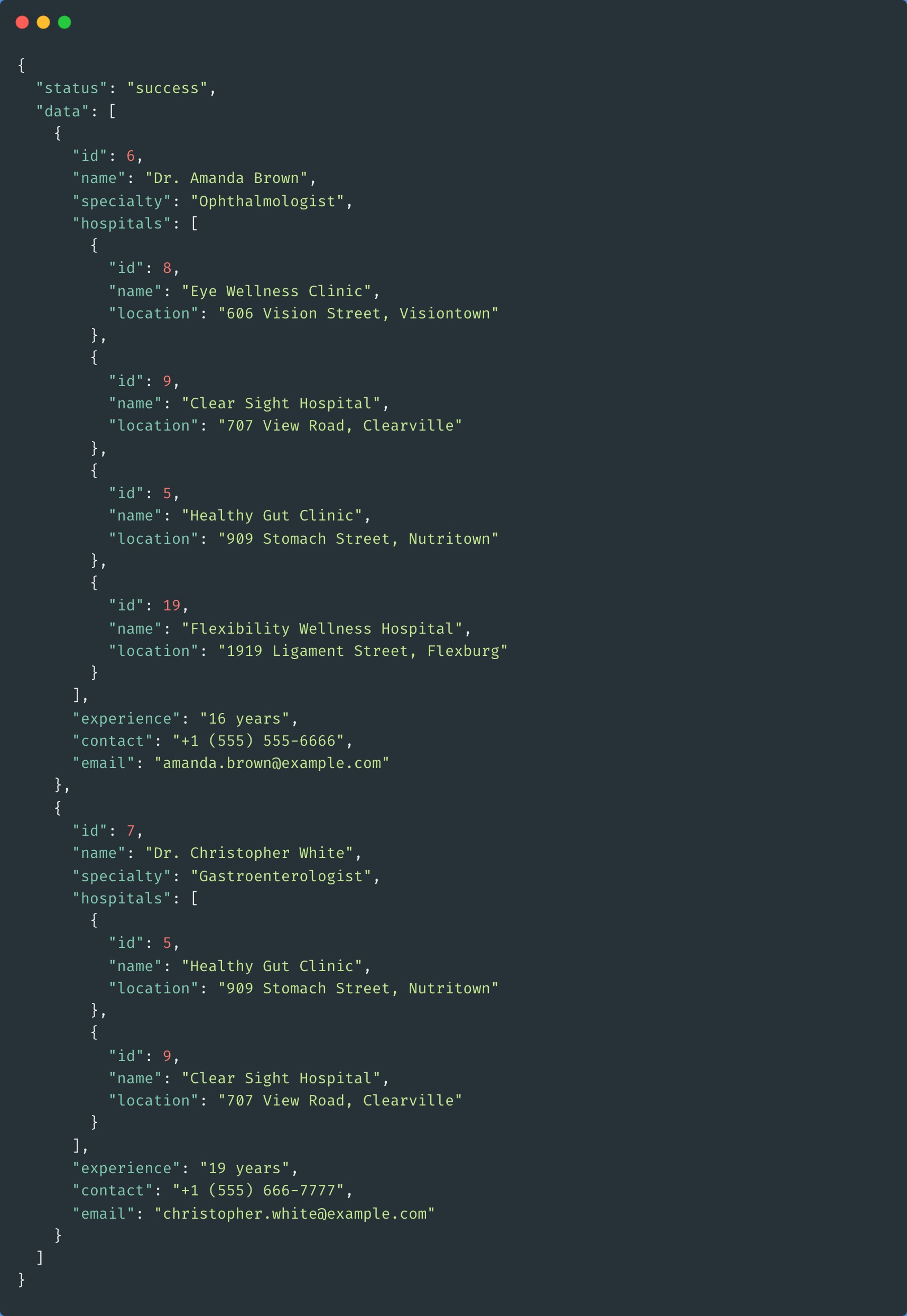 Parent Child JSON Data